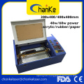 Ck400 40W Mini CO2 Laser Acrylic Rubber Cutting Machine